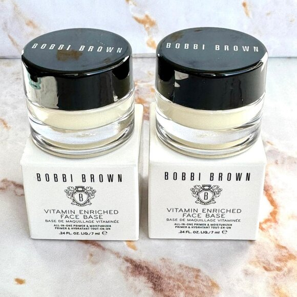 2X Bobbi Brown Vitamin Enriched Face Base Mini All-in-One Primer & Moisturizer - Picture 1 of 5
